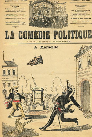 La Comédie Politique - 1881 French satirical newspaper
