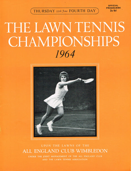 1964 Wimbledon Championships Daily Programmes Tennis Gallery Wimbledon