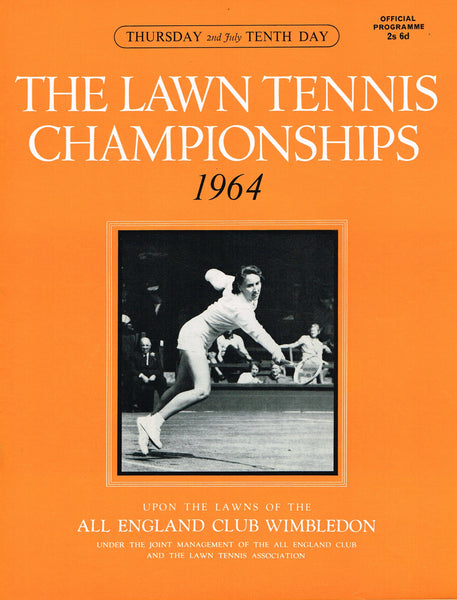 1964 Wimbledon Championships Daily Programmes Tennis Gallery Wimbledon