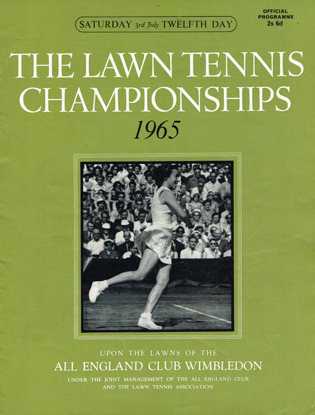 1965 Wimbledon Championships Daily Programmes Tennis Gallery Wimbledon