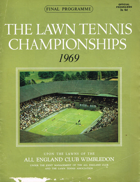 1969 Wimbledon Championships Final Programme Tennis Gallery Wimbledon