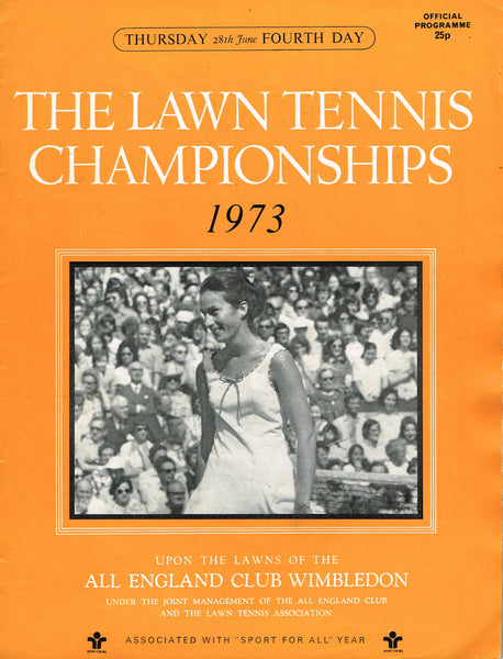 1973 Wimbledon Championships Daily Programmes Tennis Gallery Wimbledon