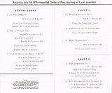 1979 Wimbledon Championships Gentlemen's Final Programme - Björn Borg vs. Roscoe Tanner