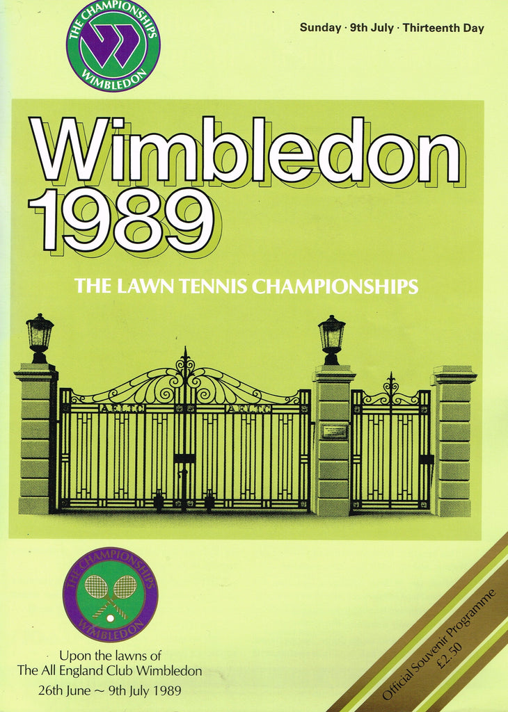 1989 Wimbledon Championships Ladies' Final Programme - Steffi Graf vs. Martina Navratilova