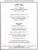 1993 Wimbledon Championships Gentlemen's Final Programme - Pete Sampras vs. Jim Courier