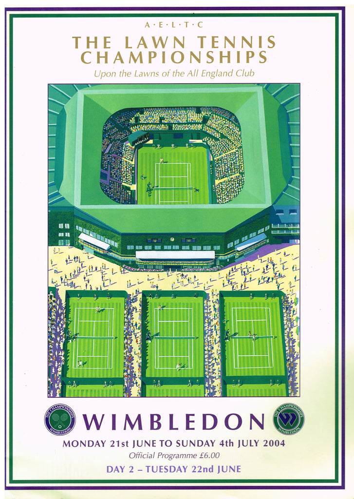 2004 Wimbledon Championships Daily Programmes