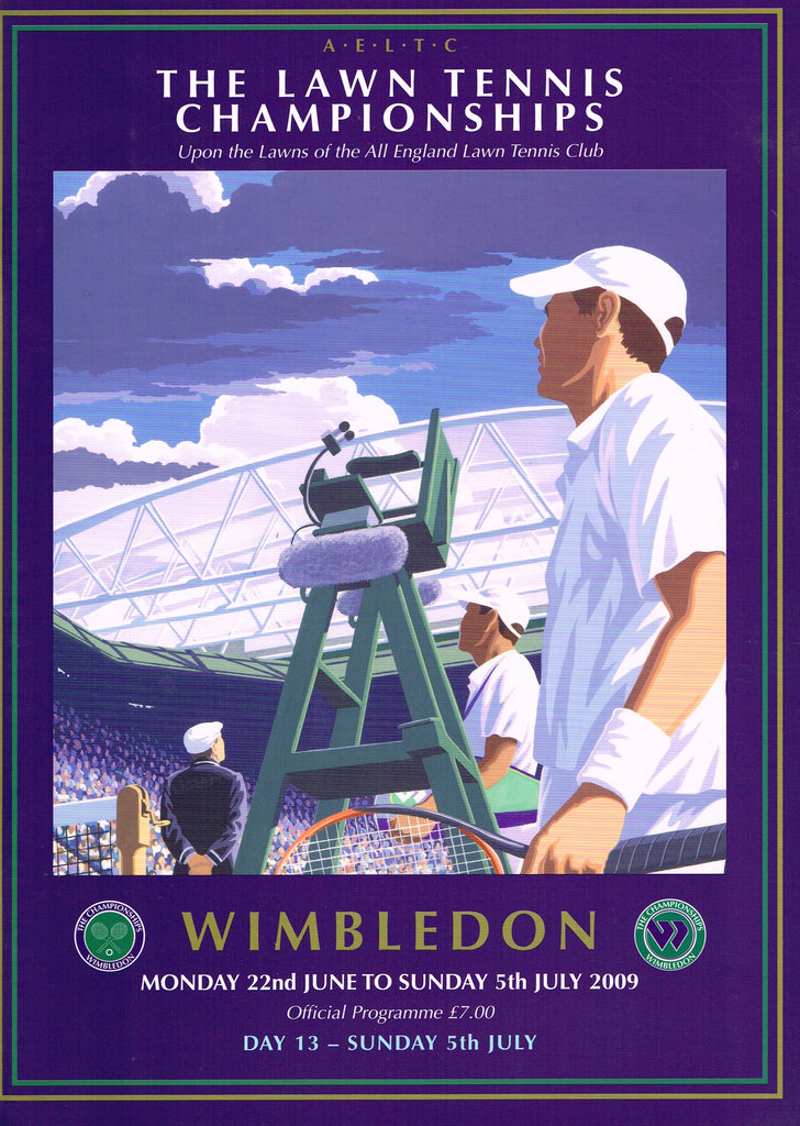 2009 Wimbledon Championships Gentlemen's Final Programme - Roger Federer vs. Andy Roddick
