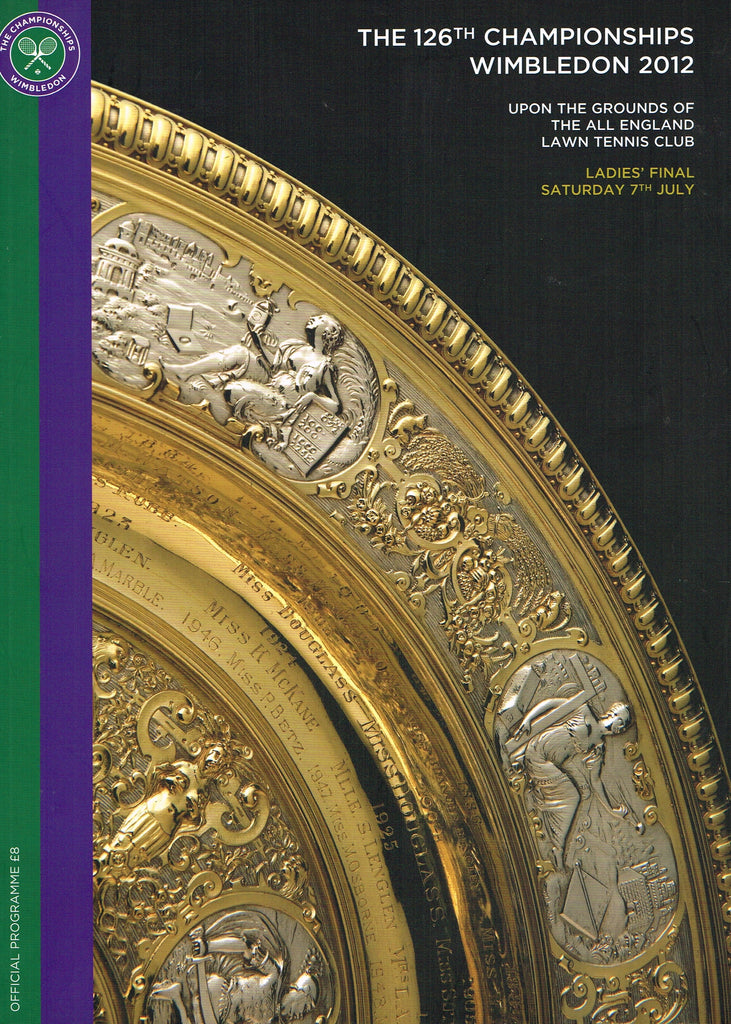 2012 Wimbledon Championships Ladies' Final Programme - Serena Williams vs. Agnieszka Radwanska