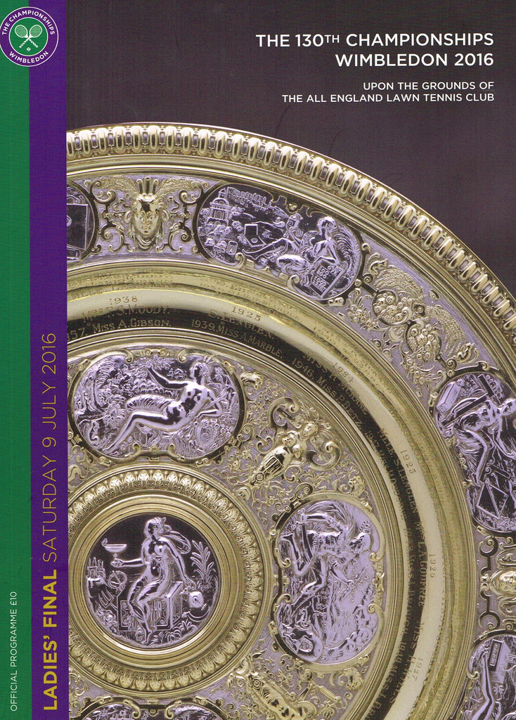 2016 Wimbledon Championships Ladies' Final Programme - Serena Williams vs. Angelique Kerber