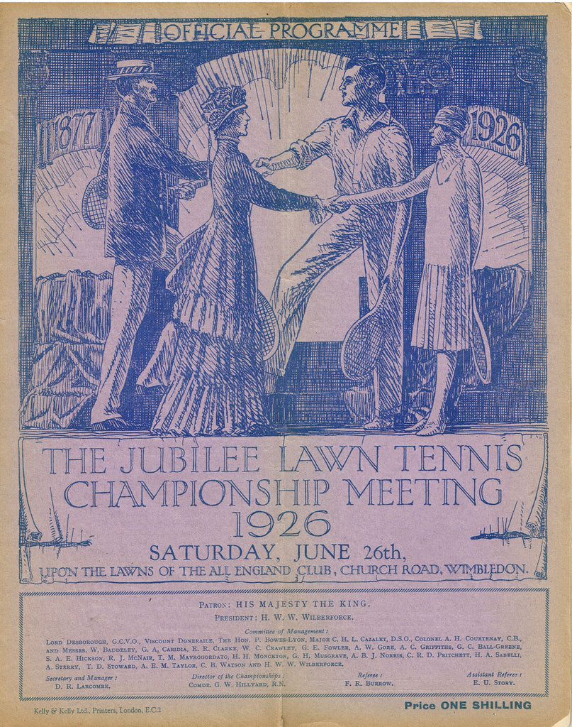 1926 Wimbledon Championships Day 6 Programme