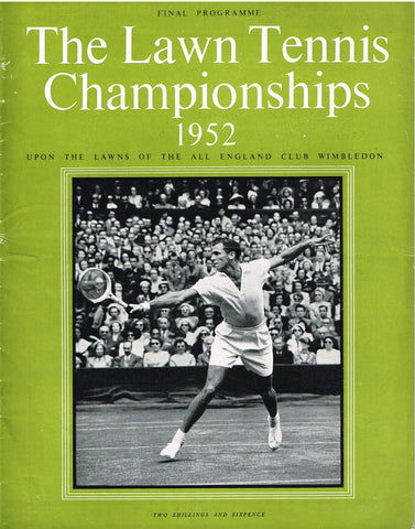 1952 Wimbledon Championships Final Programme