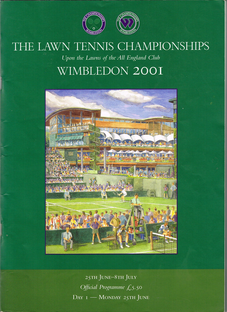 2001 Wimbledon Championships Daily Programme