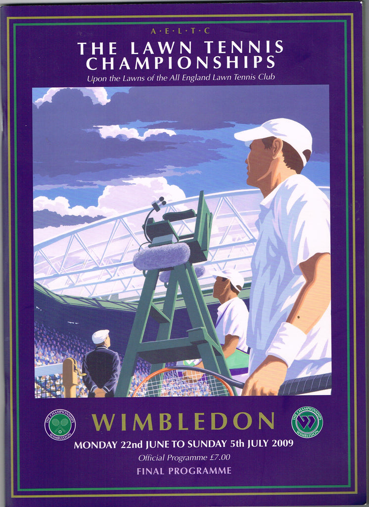 2009 Wimbledon Championships Final Programme with Full Results