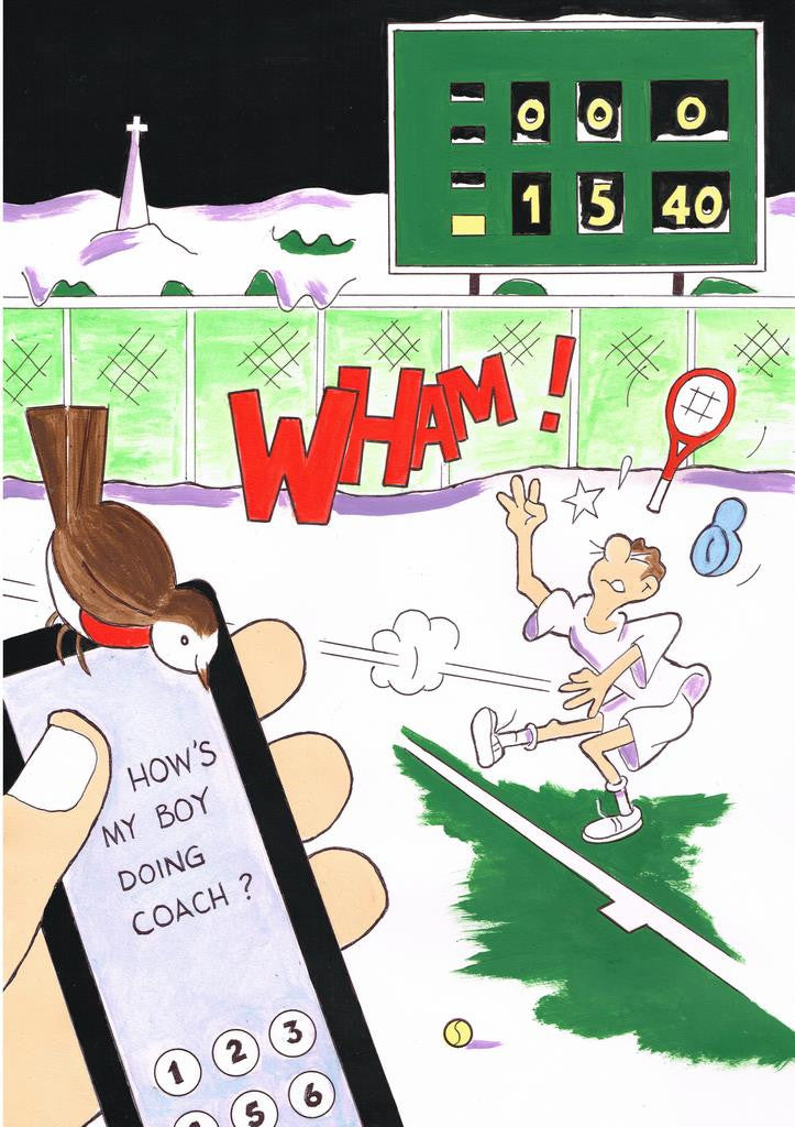 Christmas Card - "How's my Boy Doing, Coach?" (Order Ref CC12)