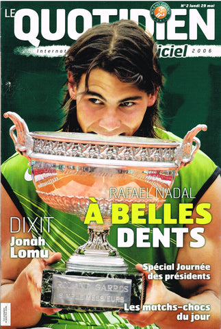 2006 French Open Programme - Lundi 29 Mai