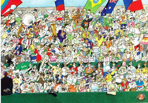 Stade Roland-Garros Postcard by Roger Blachon