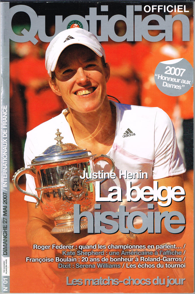 2007 French Open Programme - Dimanche 27 Mai