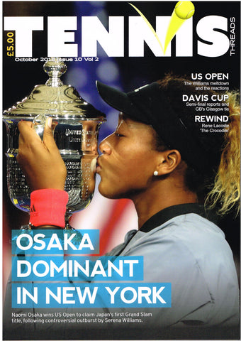 Tennis Threads Magazine, October 2018 issue