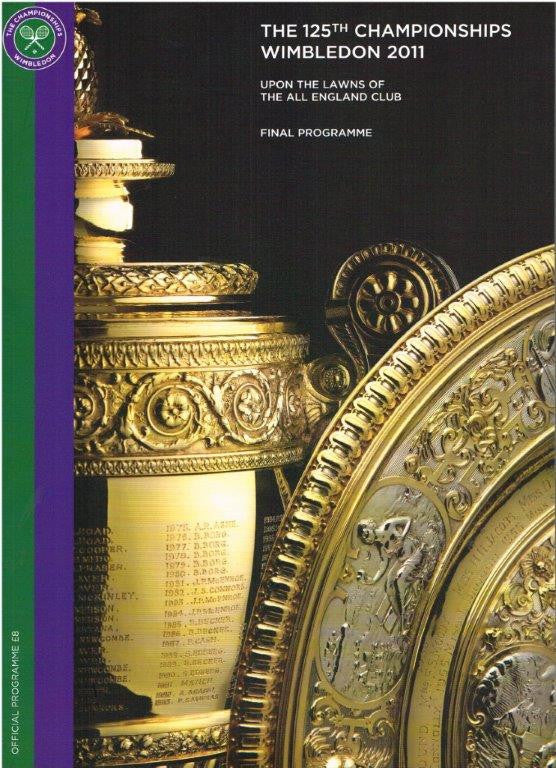 2011 Wimbledon Championships Final Programme with Full Results