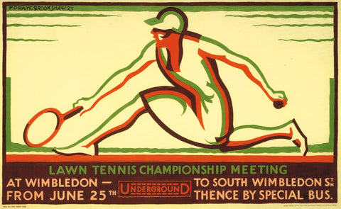 Wimbledon Championships 1928 - Travel Advertising Print