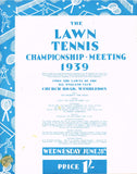 1939 Wimbledon Championships Daily Programmes