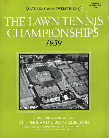 1959 Wimbledon Championships Ladies' Final Programme - Maria Bueno vs Darlene Hard