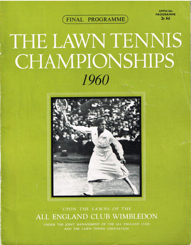 1960 Wimbledon Championships Final Programme