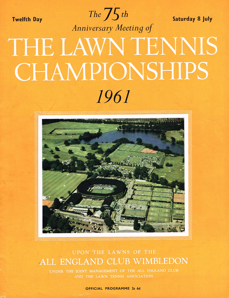 1961 Wimbledon Championships Ladies' Final Programme - Angela Mortimer vs Christine Truman