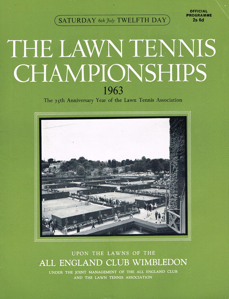 1963 Wimbledon Championships Ladies' Final Programme - Margaret Smith vs Billie Jean Moffitt