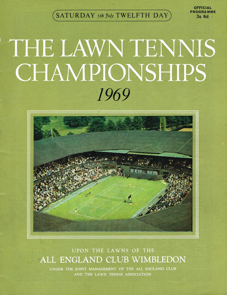 1969 Wimbledon Championships Gentlemen's Final Programme