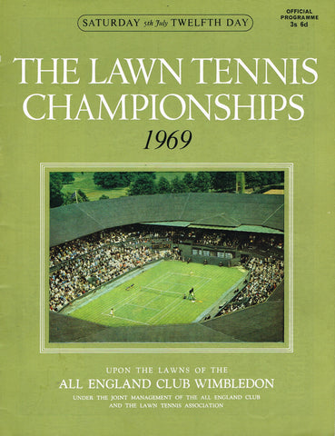 1969 Wimbledon Championships Gentlemen's Final Programme