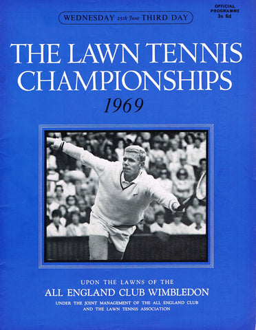 1969 Wimbledon Championships Day 3 Programme