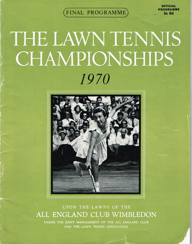 1970 Wimbledon Final Programme with Full Results
