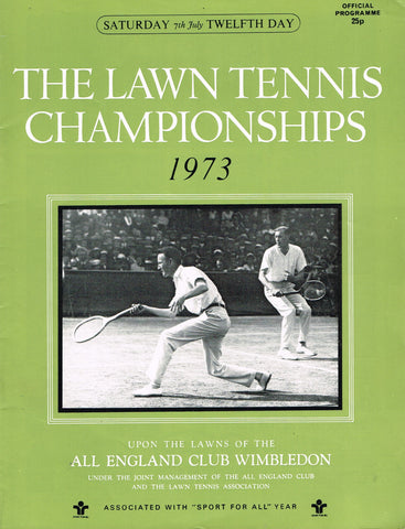 1973 Wimbledon Championships Gentlemen's Final Programme - Jan Kodeš vs Alex Metreveli