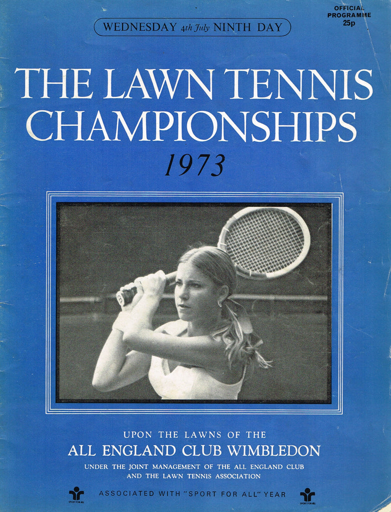 1973 Wimbledon Championships Daily Programmes Tennis Gallery Wimbledon