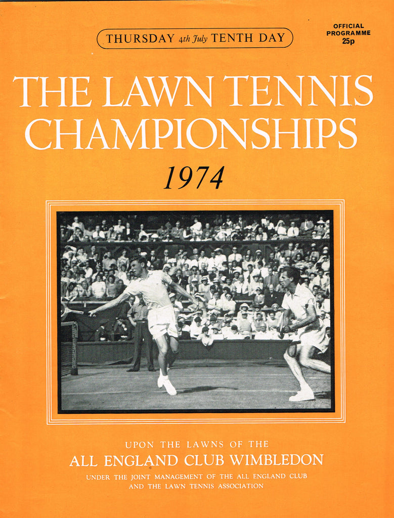 1974 Wimbledon Championships Day 10 Official Programme