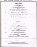 1983 Wimbledon Championships Gentlemen's Final Programme - John McEnroe vs. Chris Lewis