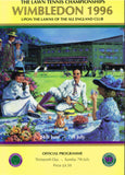 1996 Wimbledon Championships Gentlemen's Final Programme - Richard Krajicek vs. MaliVai Washington