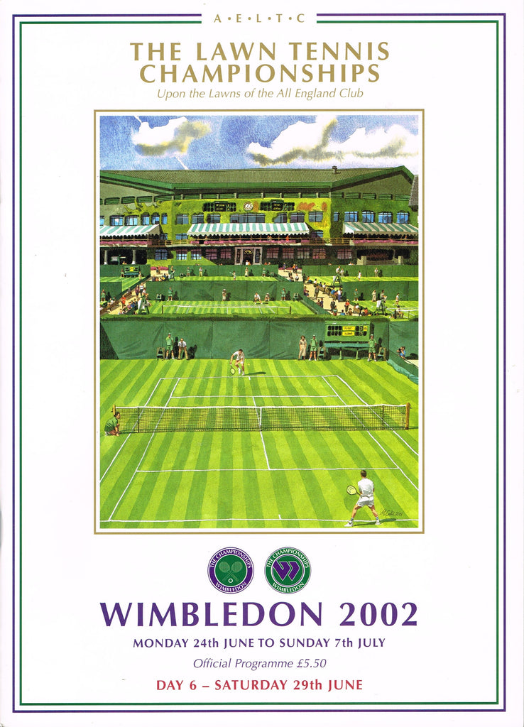 2002 Wimbledon Championships Day 6 Programme