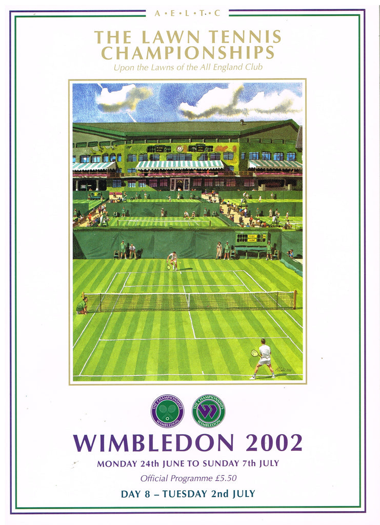 2002 Wimbledon Championships Day 8 Programme