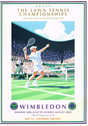 2005 Wimbledon Championships Ladies' Final Programme - Venus Williams vs. Lindsay Davenport