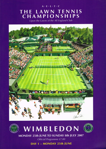 2007 Wimbledon Championships Day 1 Programme