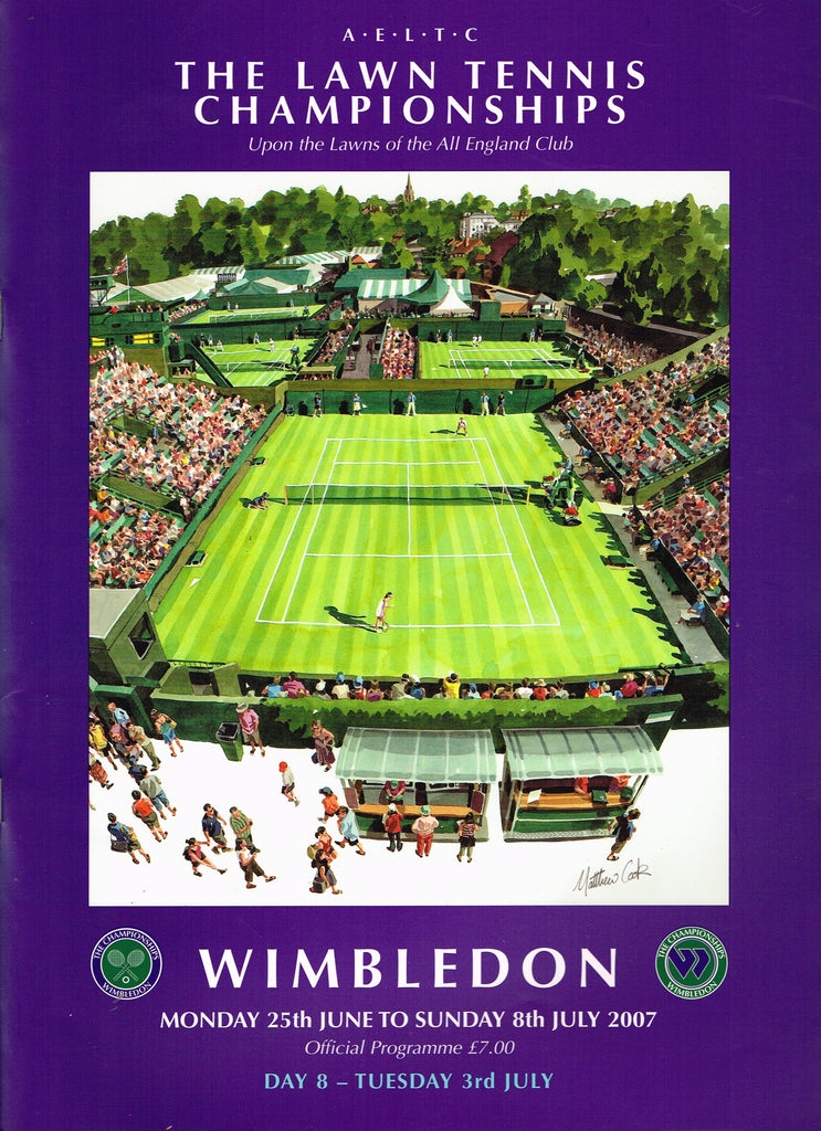 2007 Wimbledon Championships Day 8 Programme