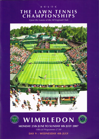 2007 Wimbledon Championships Day 9 Programme
