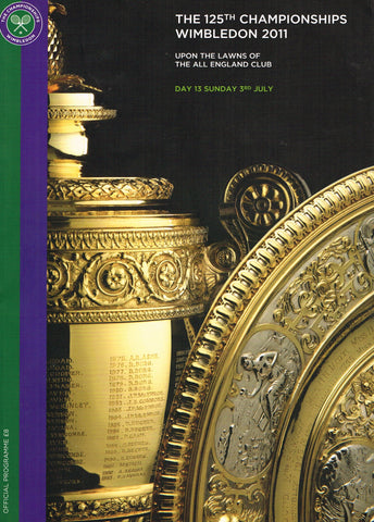 2011 Wimbledon Championships Gentlemen's Final Programme - Novak Djokovic vs. Rafael Nadal
