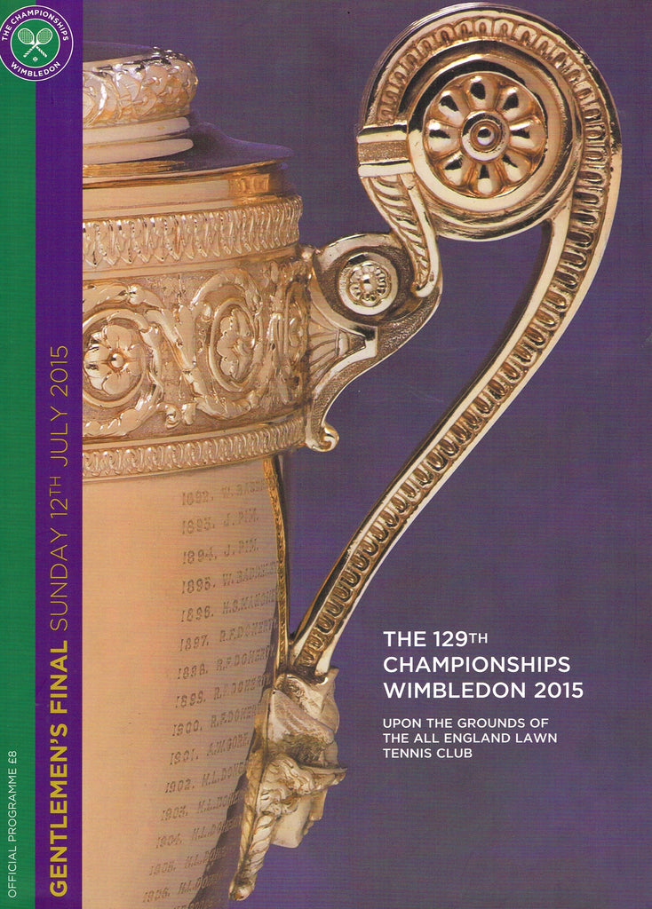 2015 Wimbledon Championships Gentlemen's Final Programme - Novak Djokovic vs. Roger Federer