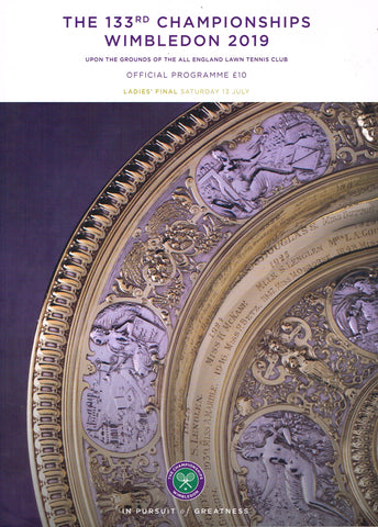 2019 Wimbledon Championships Ladies' Final Programme - Simona Halep vs. Serena Williams