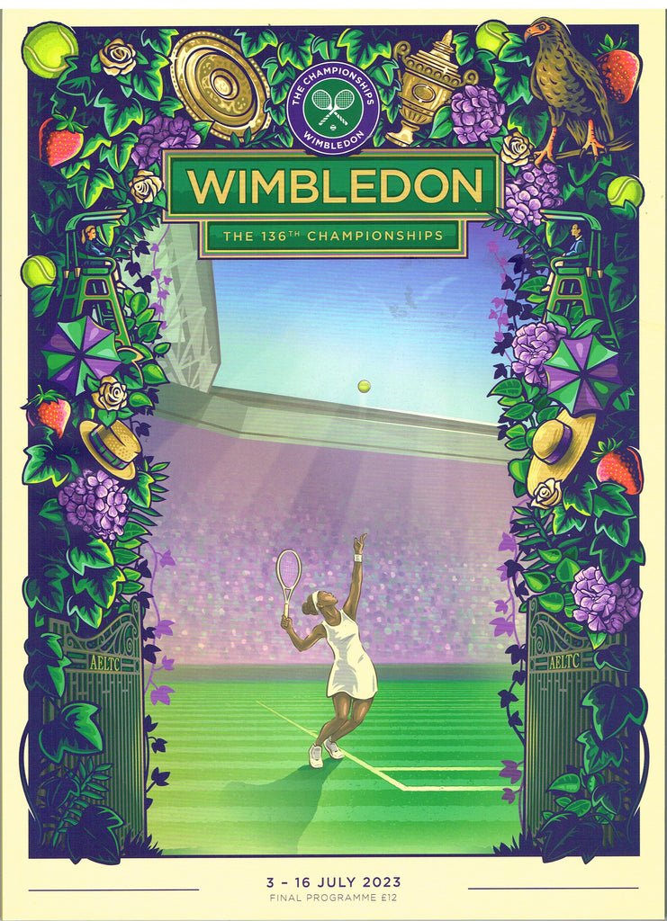 2023 Wimbledon Championships Final Programme with Full Results