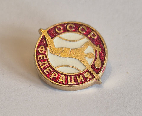 CCCP Soviet Russian Tennis Lapel Pin