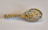 Tennis Racquet Brooch